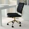 Martha Stewart Ivy Upholstered Office Chair in Black/Polished Brass CH-220921-1-BK-GLD-MS - alternate 2